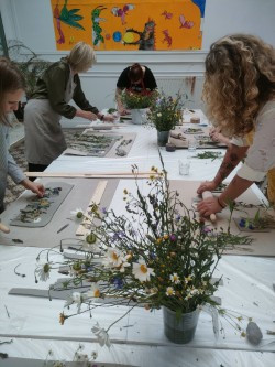 Botanische tegels workshop - Foto