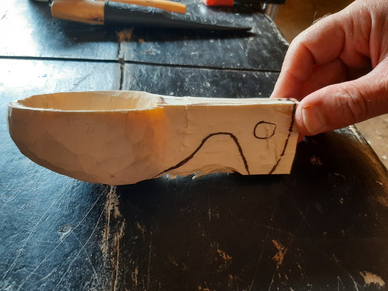 workshop scandinavische beker (kuksa) snijden