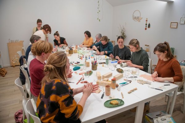 Vaasjes met polymeerklei workshop - Foto