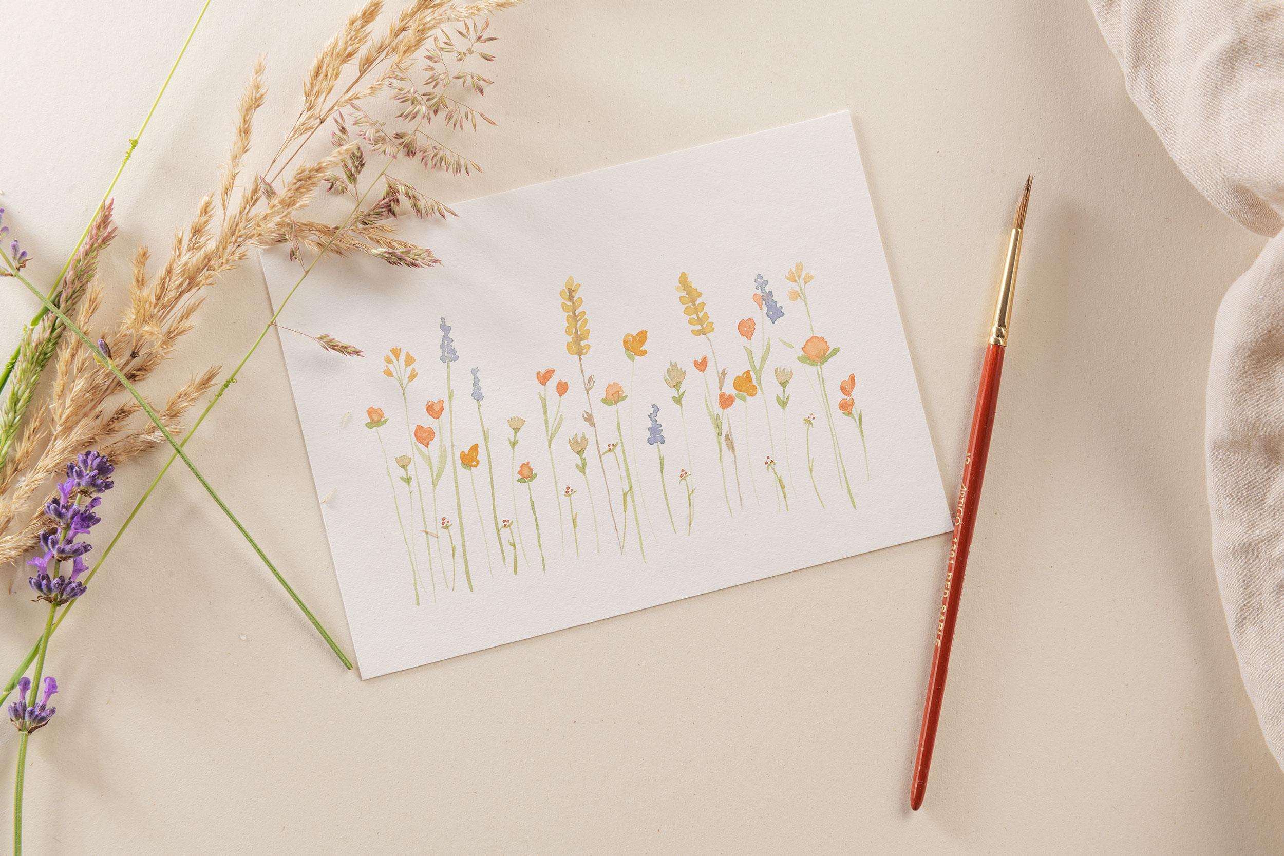 Botanical doodling met Aquarel (Herfsteditie) - Foto