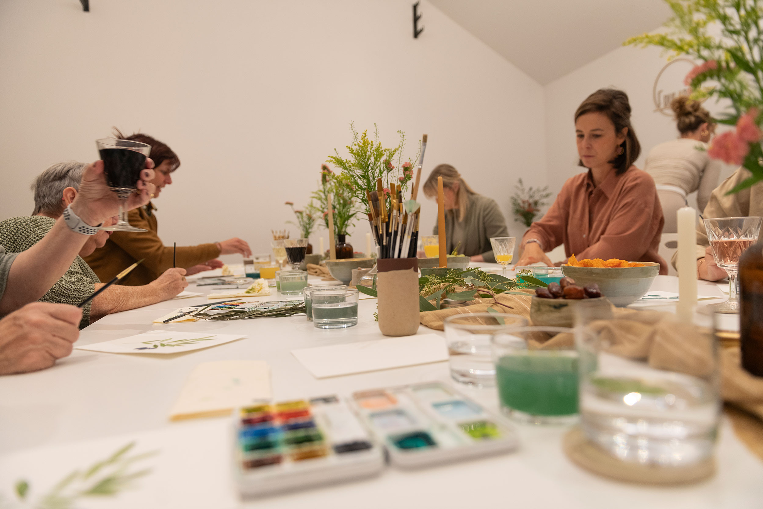 Bomen in Aquarel workshop - Foto