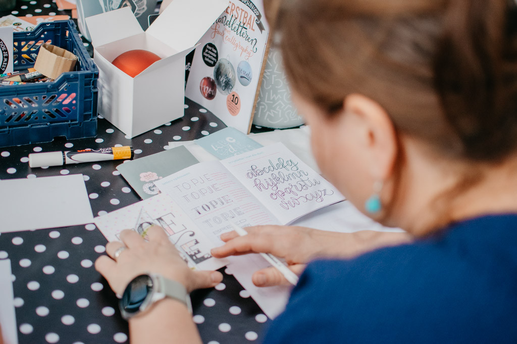 Workshop Handletteren - Foto