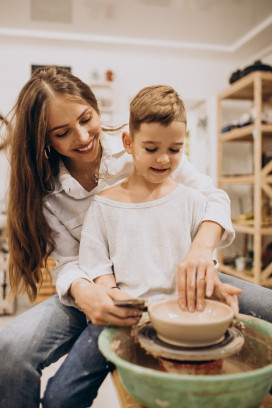Workshop ouder - kind pottenbakken