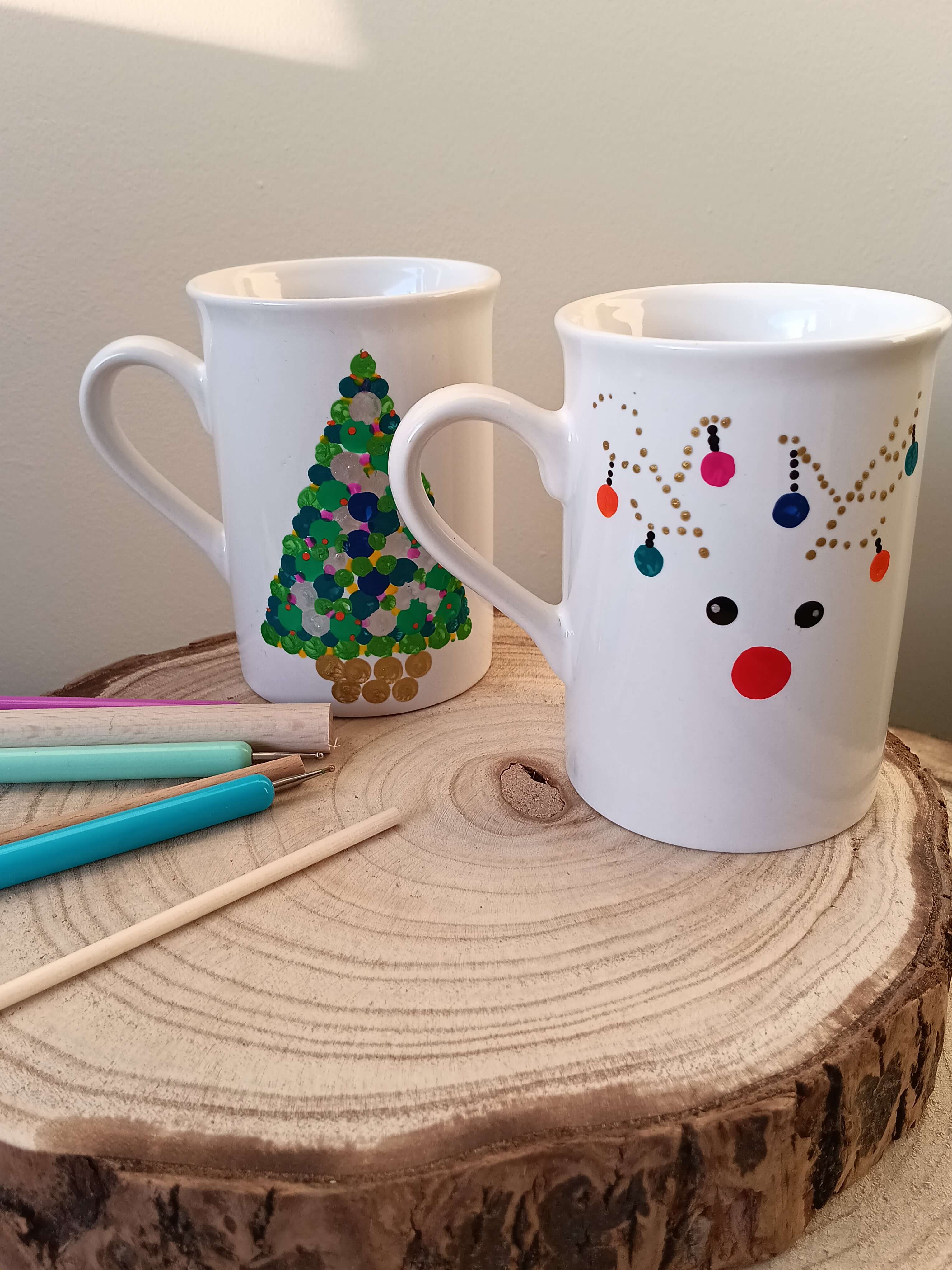 DOT Painting: Kerstige stipkunst op porselein @Libelle winterfair - 13/11 om 16u - Foto