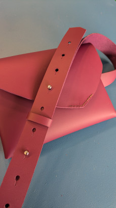 Belt bag in leder workshop