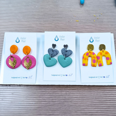 Oorbellen maken uit polymeerklei (Basis workshop)