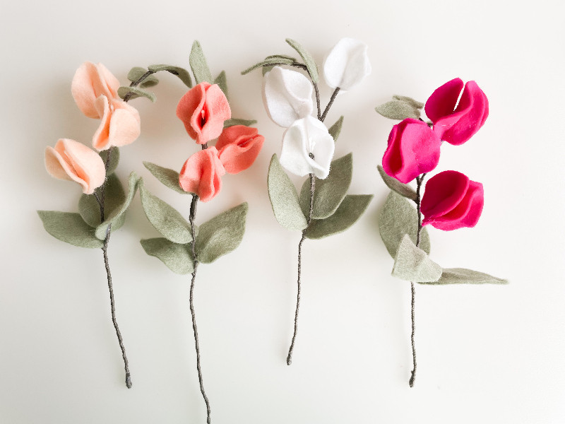 Bougainvillea van Vilt leren maken - Foto