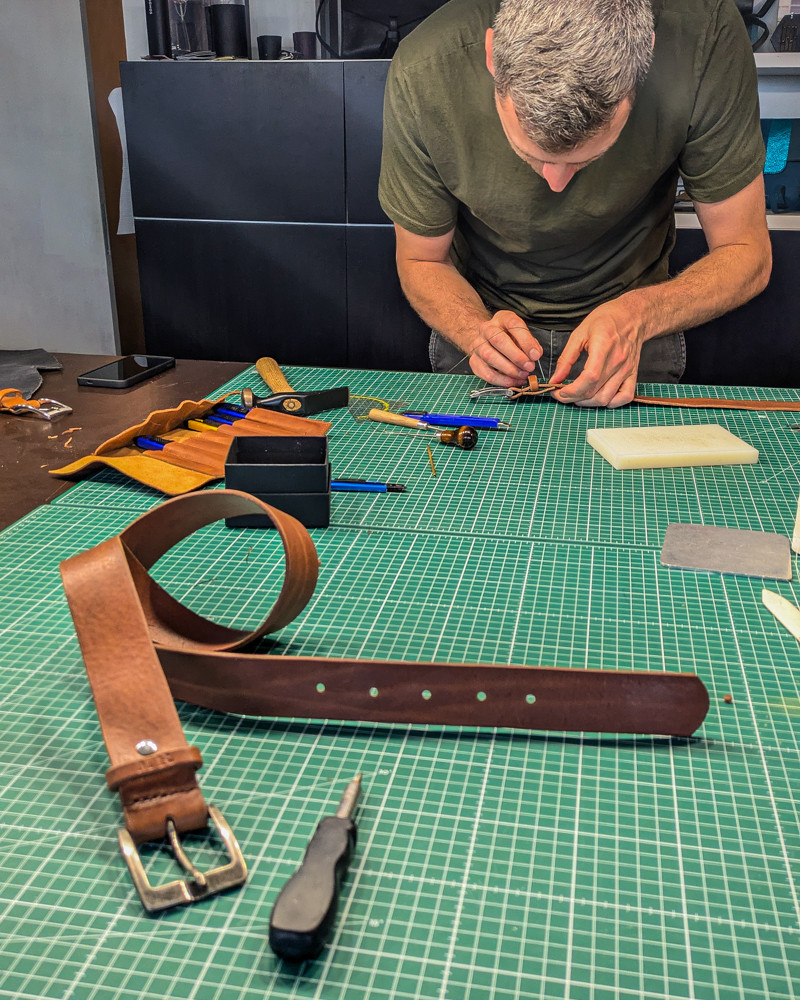 Riem in leder - Foto