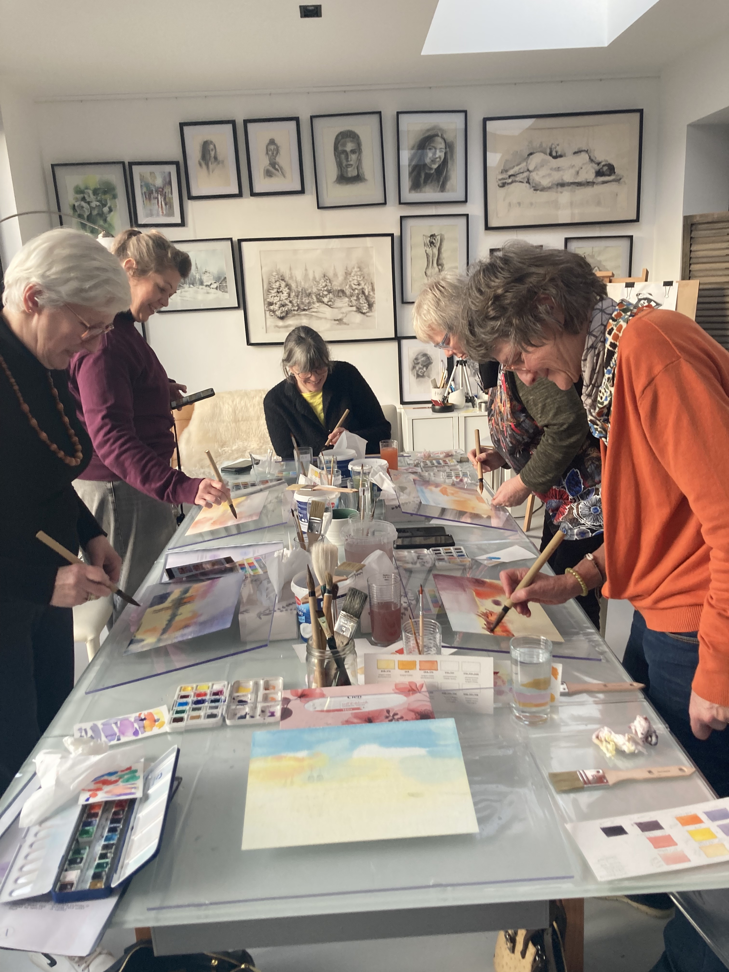 🎨 Expressieve bloemen in aquarel - Foto