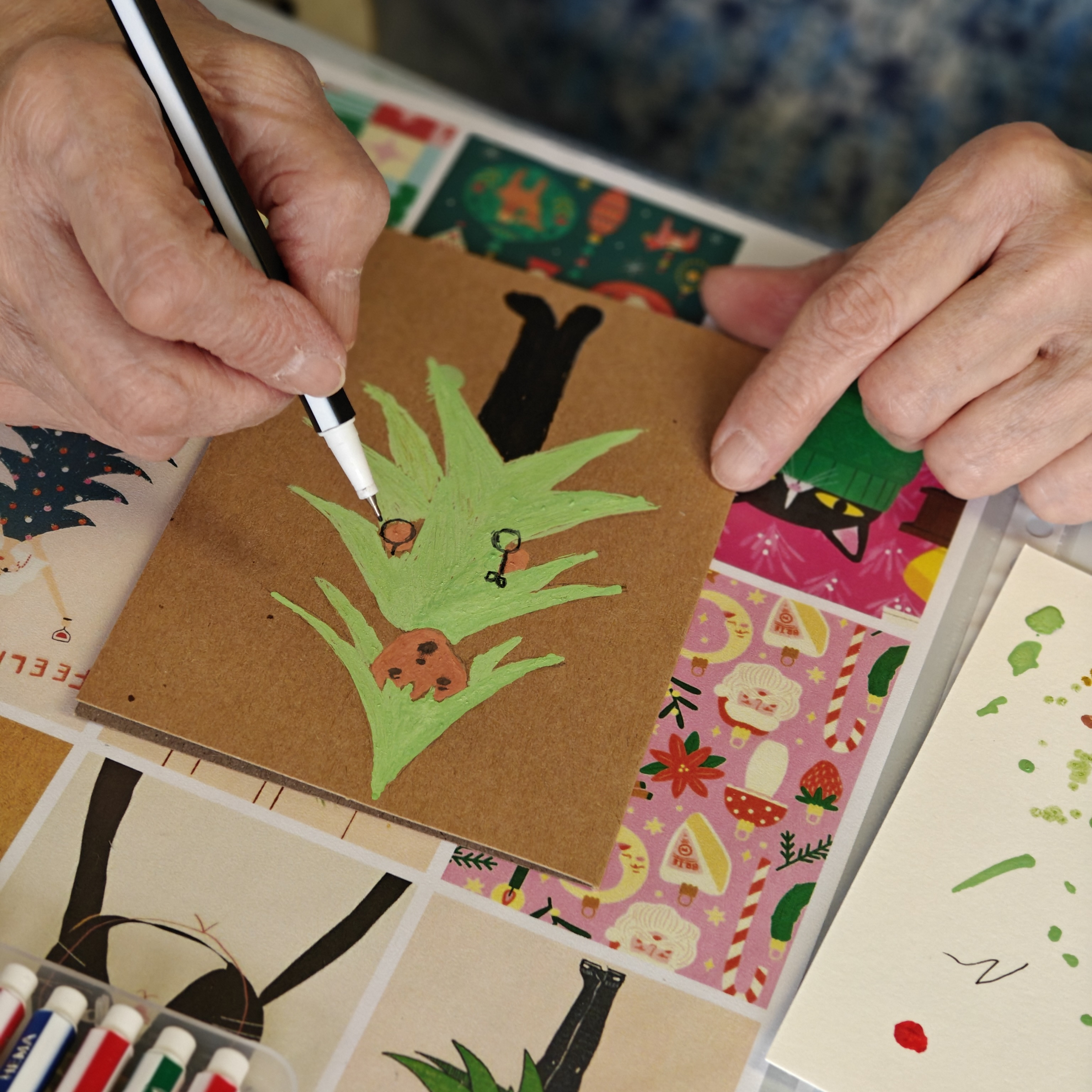 Kerstkaartjes met Collage & Illustratie @Libelle Winterfair - 13/11 om 11u00 - Foto