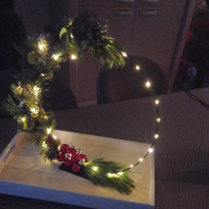 Workshop Flowerhoop met kerstlichtjes