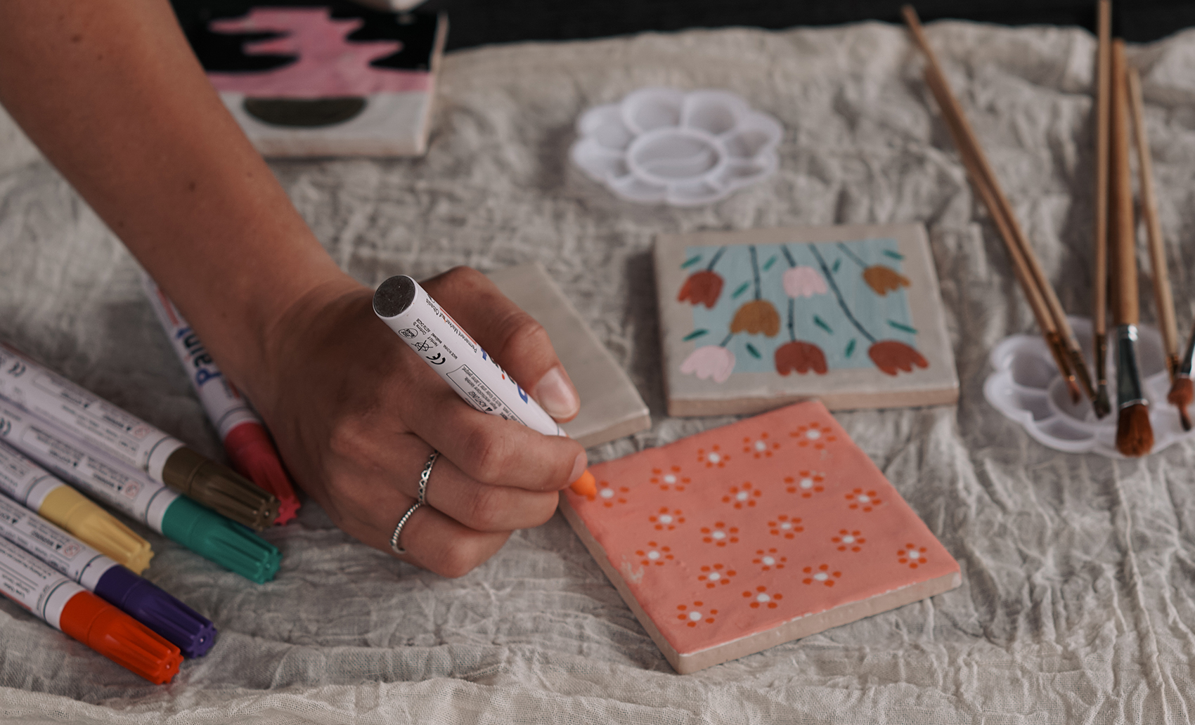 Workshop tegel beschilderen | Kreadoe Jaarbeurs Utrecht
