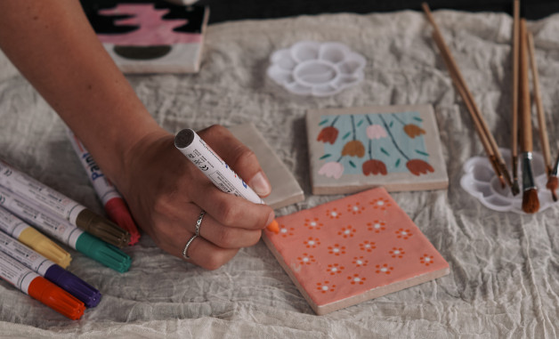 Workshop tegel beschilderen | Kreadoe Jaarbeurs Utrecht