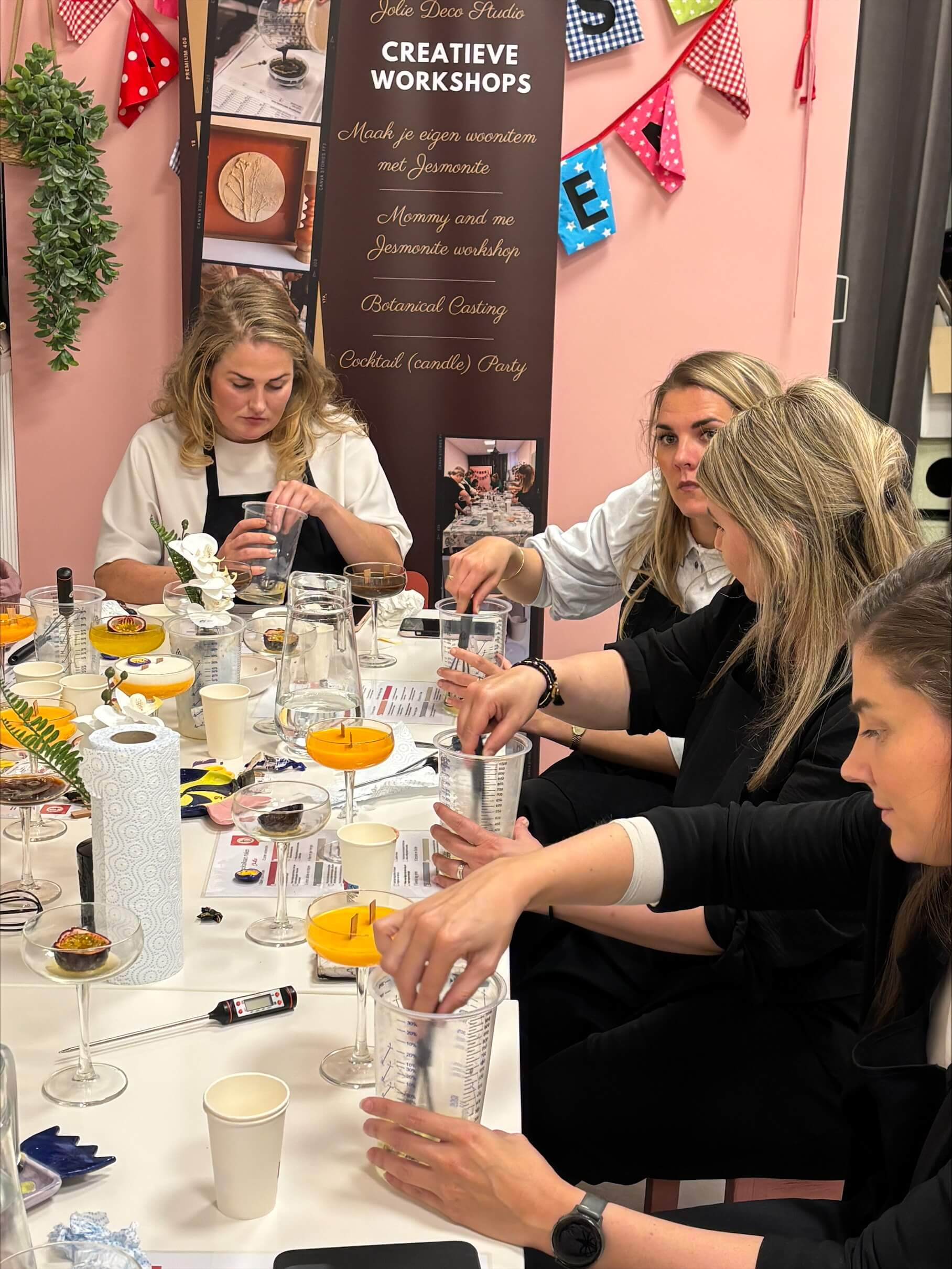 Cocktailkaarsen maken - Foto