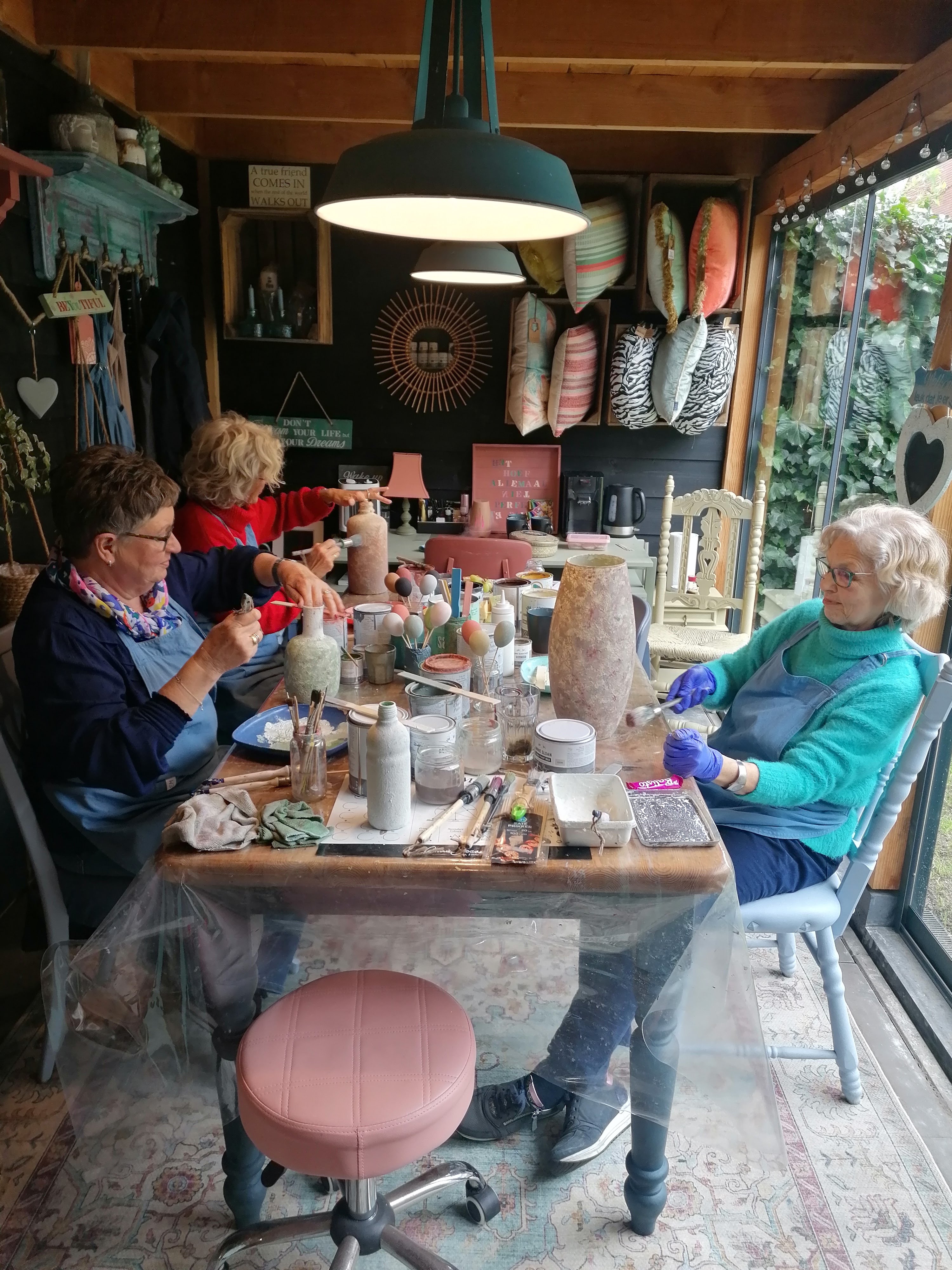 Annie Sloan Chalk Paint Workshop Verftechnieken 2 - Foto