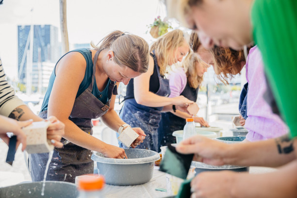 Terrazzo workshop vrijgezellenfeestje