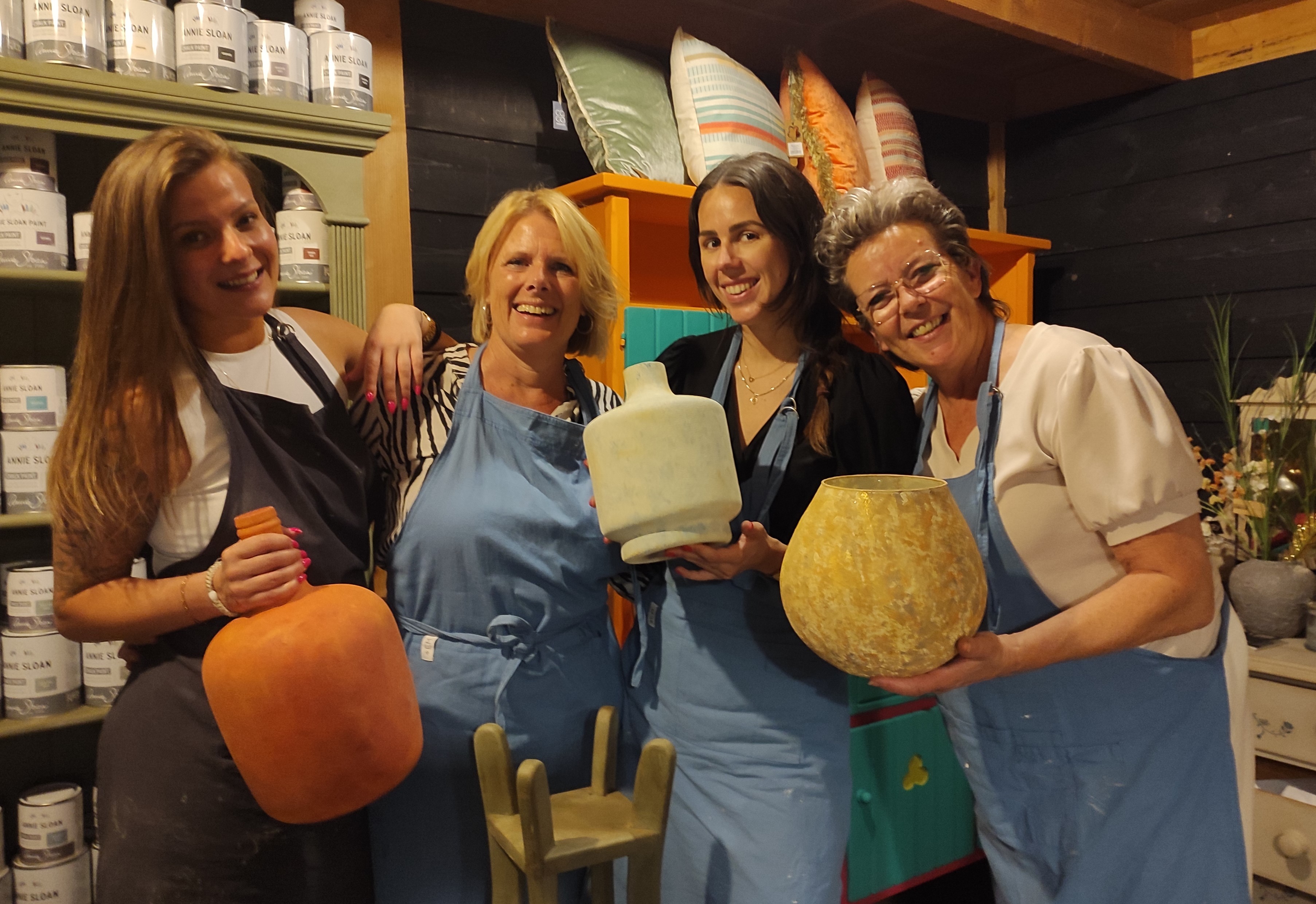 Workshop Brocante Vazen - Annie Sloan Chalk Paint - Foto