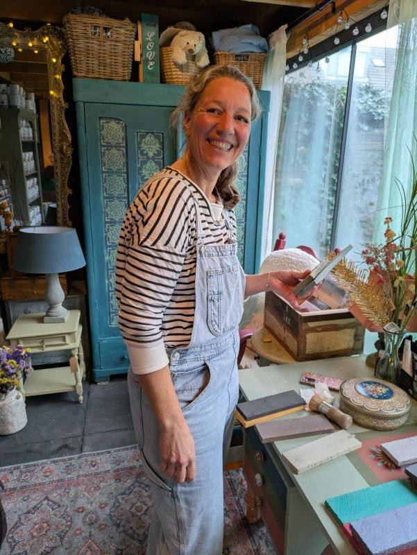 Workshop Kerstdeco - Chalk Paint - Foto