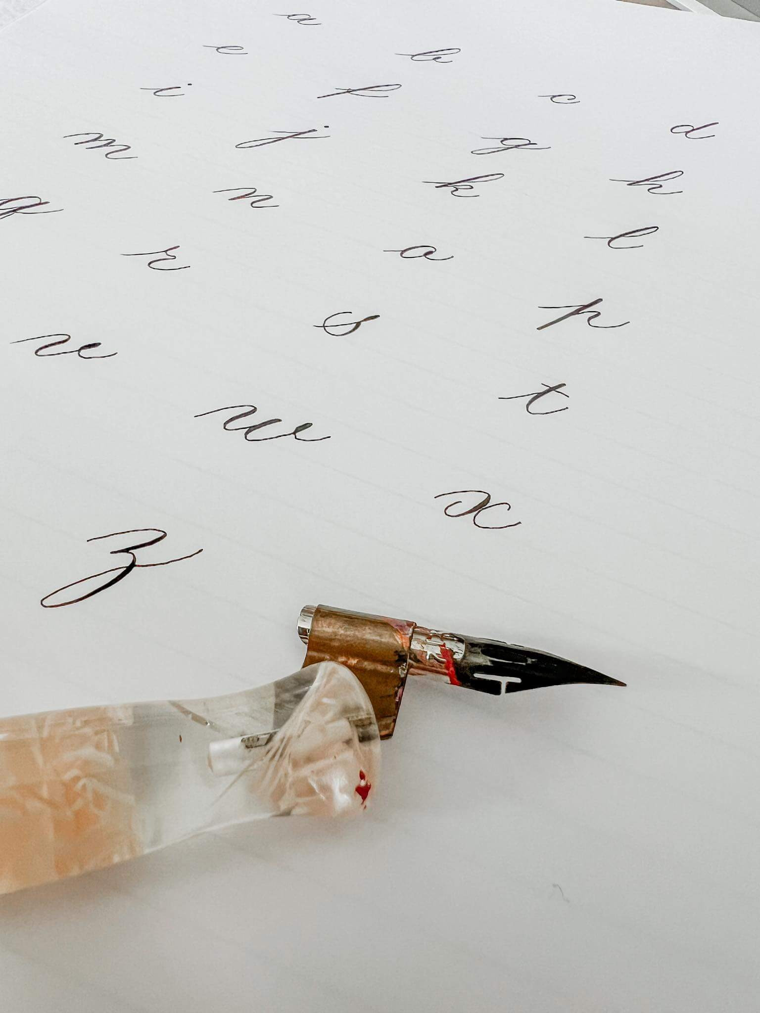 Basis Copperplate Kalligrafie - Foto