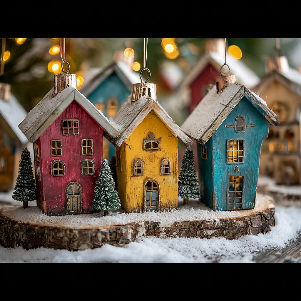Winterhuisjes decoratie - Foto