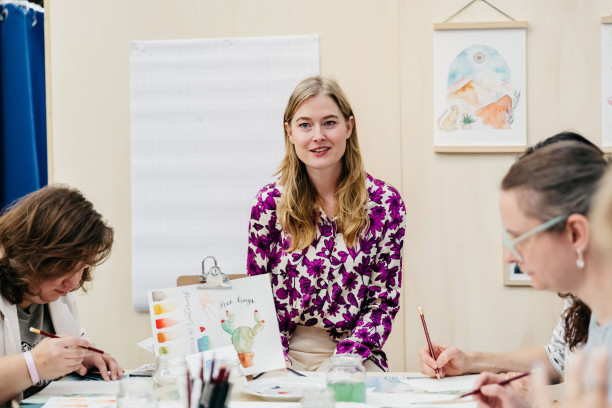 Recept handlettering & illustratie