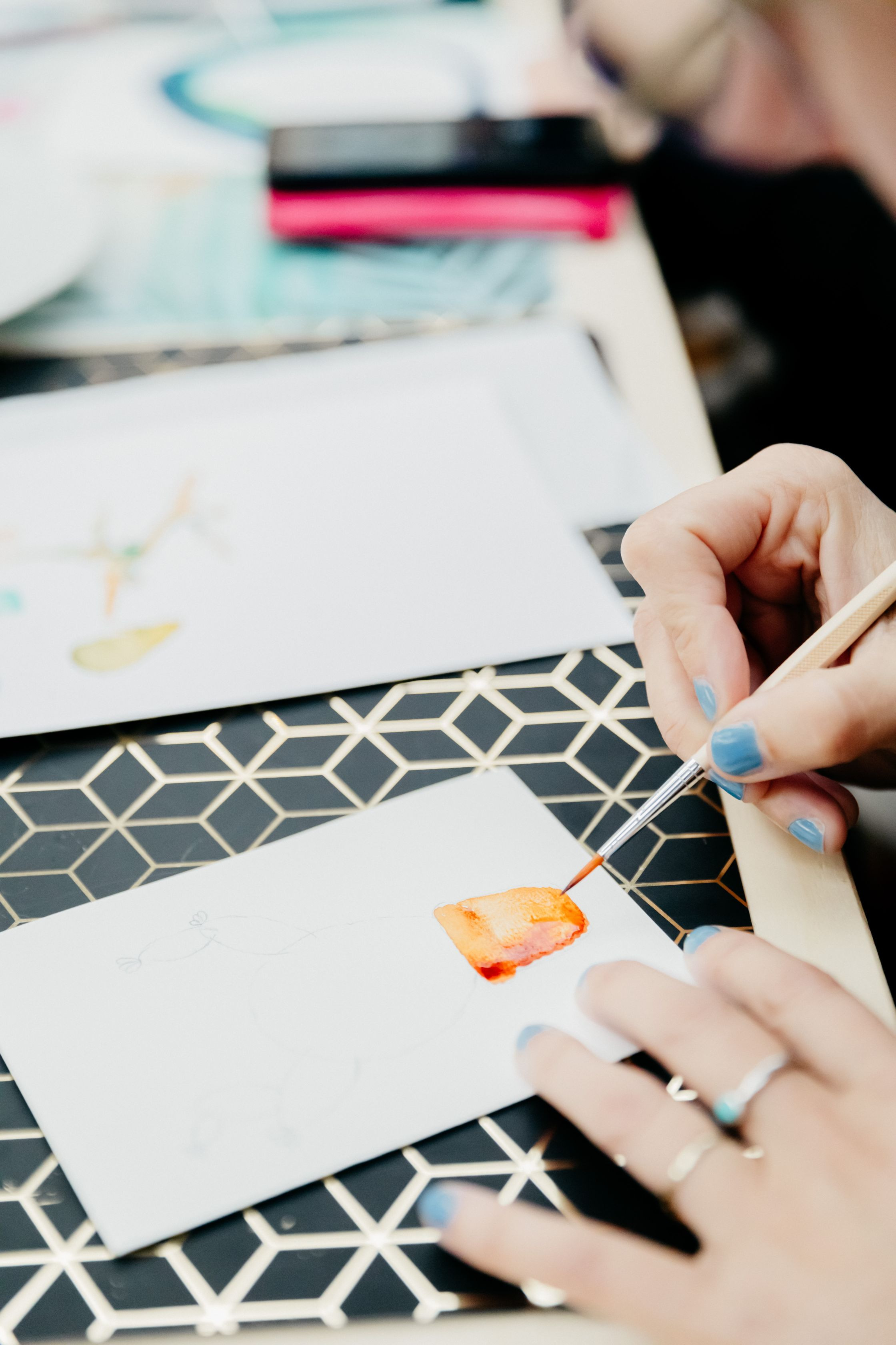 Recept handlettering & illustratie - Foto