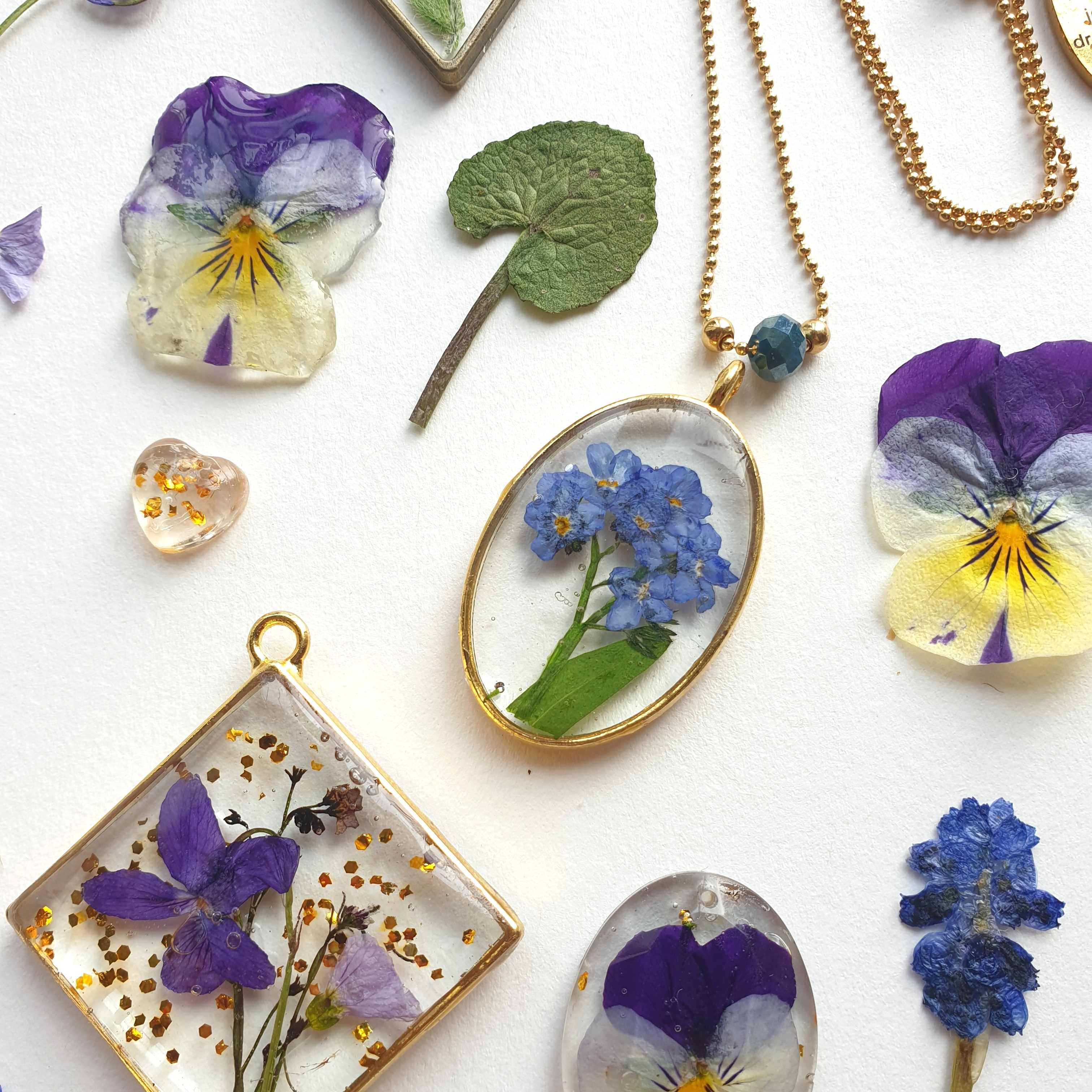Botanische sieraden UV Resin - Foto