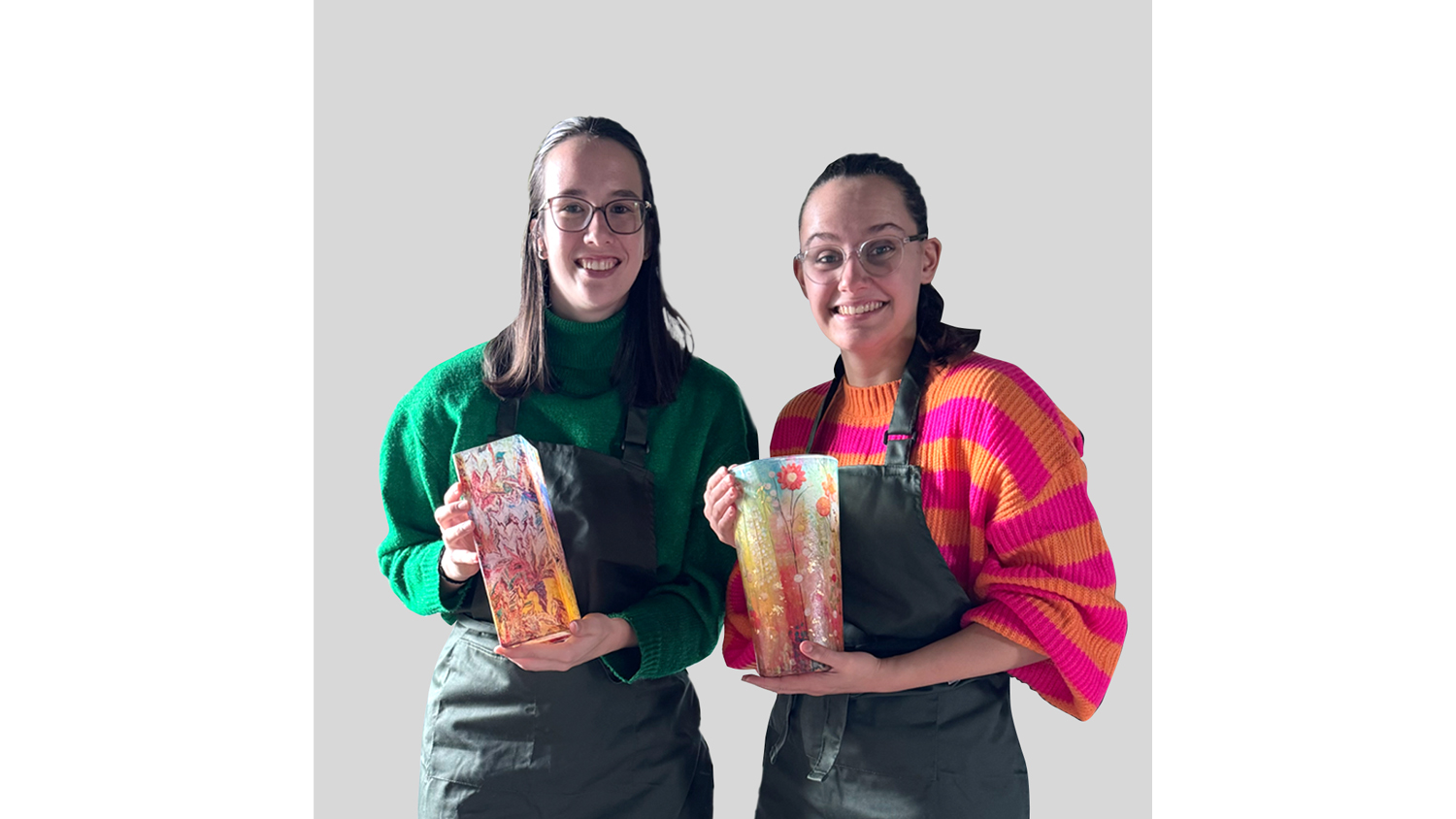 Workshop rijstpapier op glas - Foto