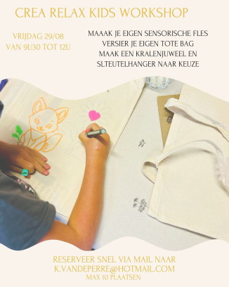 Crea relax kids workshop