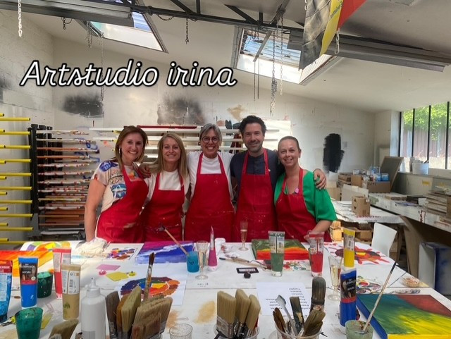 Workshop Abstract schilderen met Irina - Foto
