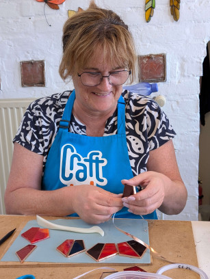 Workshop glas-in-lood:  koperfolietechniek/ Tiffany