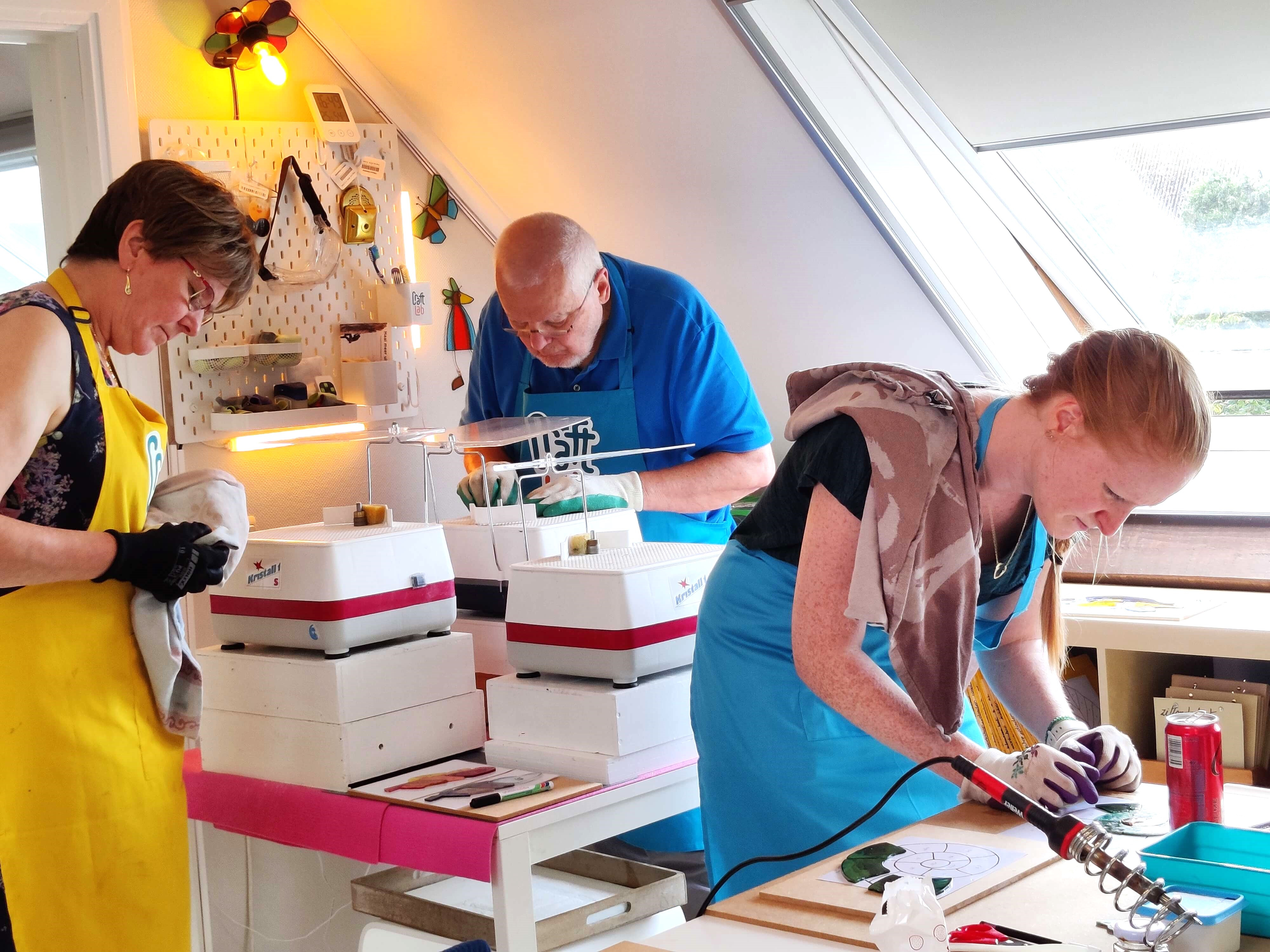 Workshop glas-in-lood:  koperfolietechniek/ Tiffany - Foto
