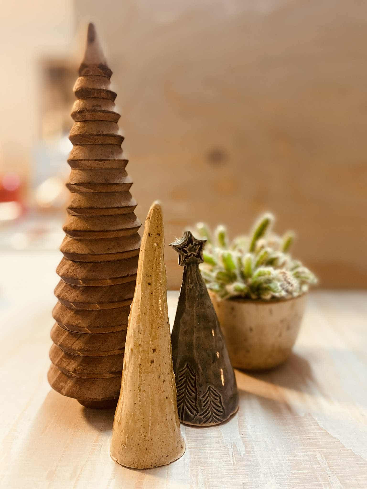 Workshop "Kerstboompjes in keramiek" - Foto