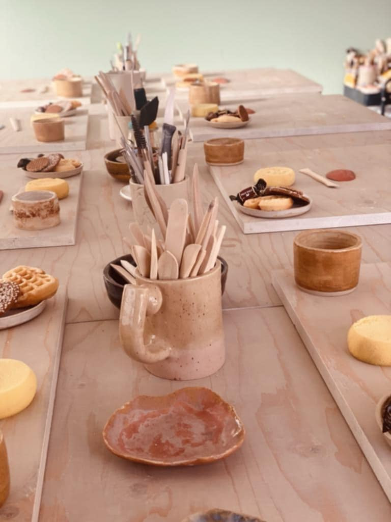 Workshop "Kerstboompjes in keramiek" - Foto