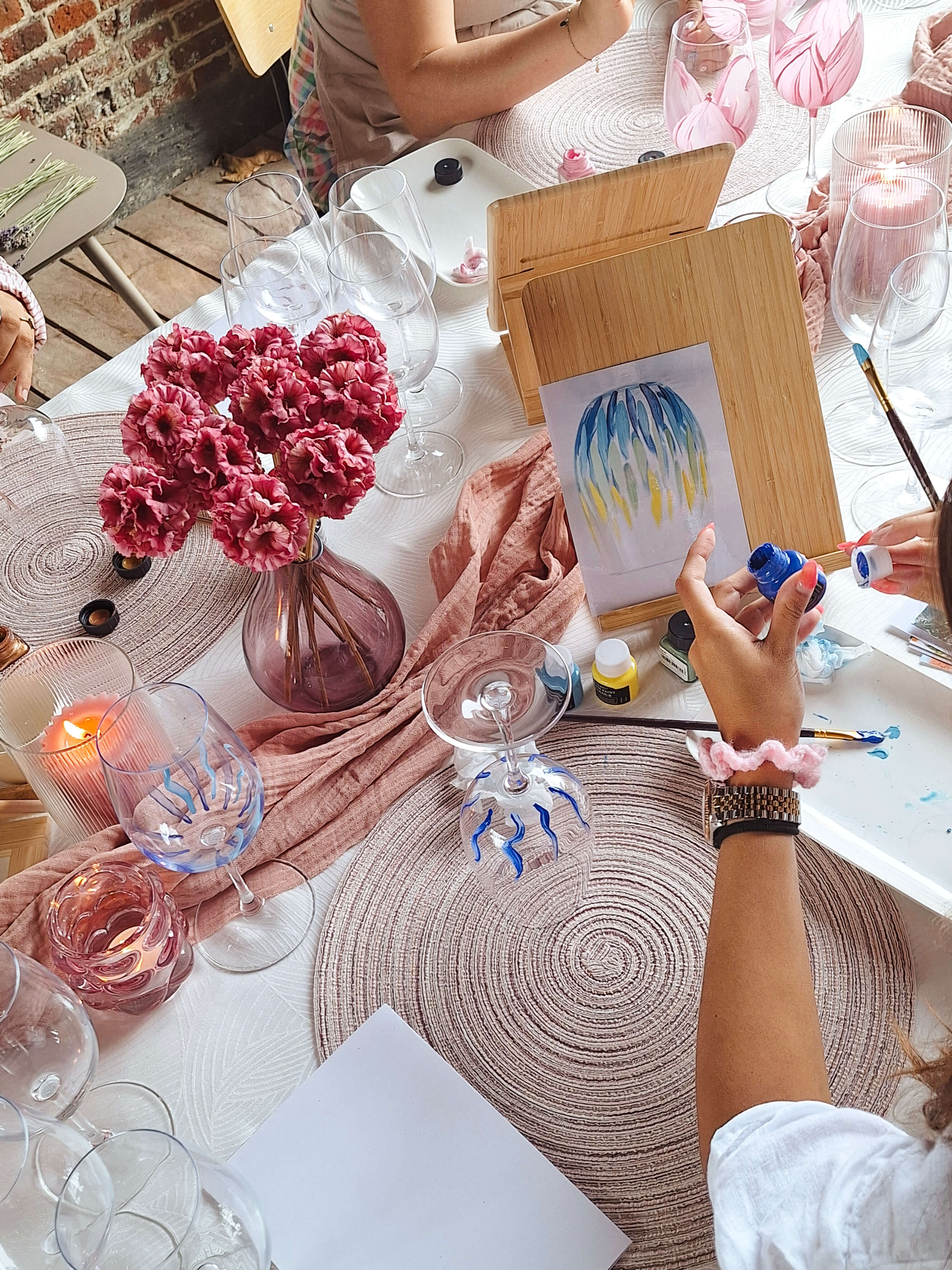 Glas Paint & Sip @ De Vleeshalle - Foto