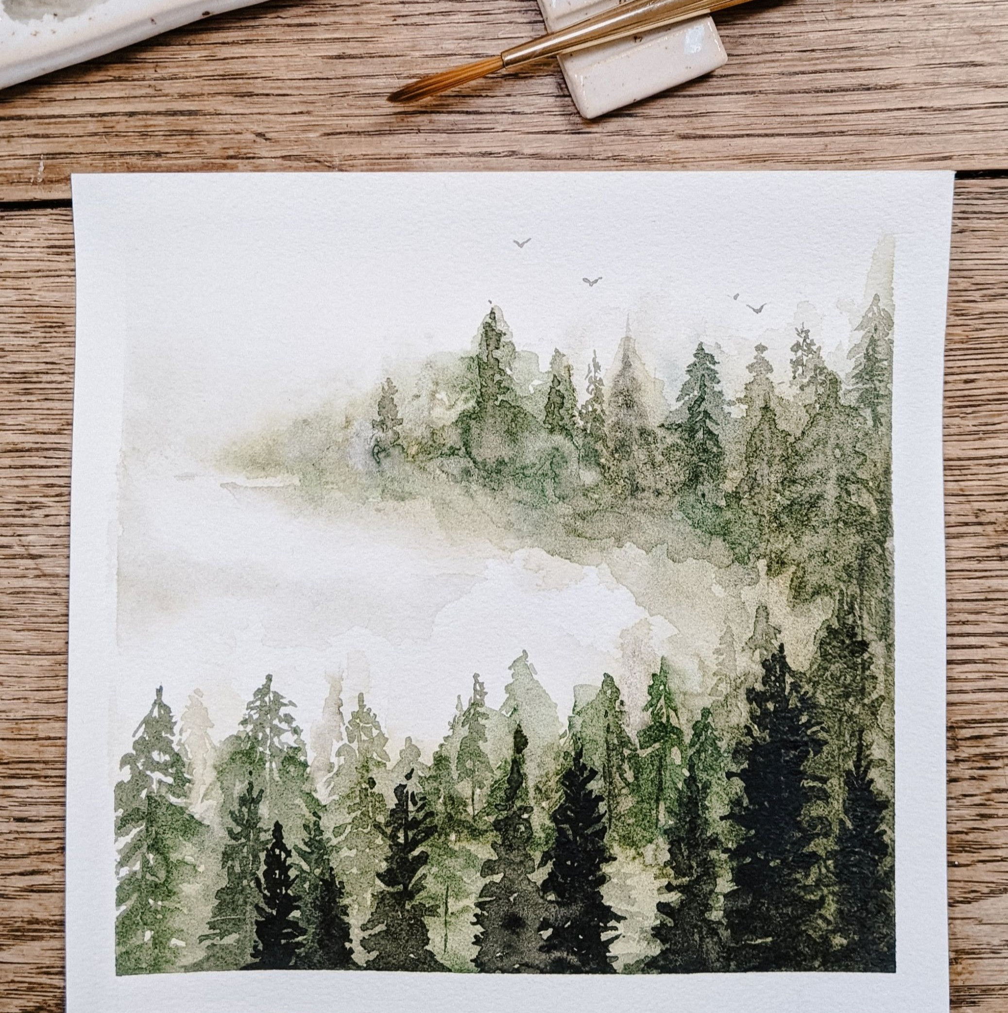 Workshop: Aquarel 'Dromerig winterlandschap' schilderen! - Foto