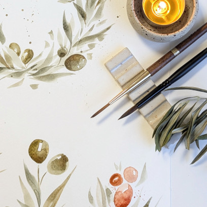 Workshop Kerstkrans Olijf/eucalyptus