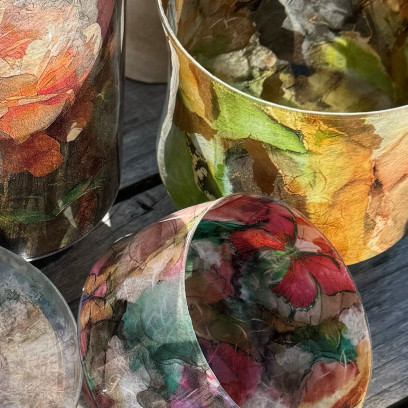 Workshop rijstpapier op glas