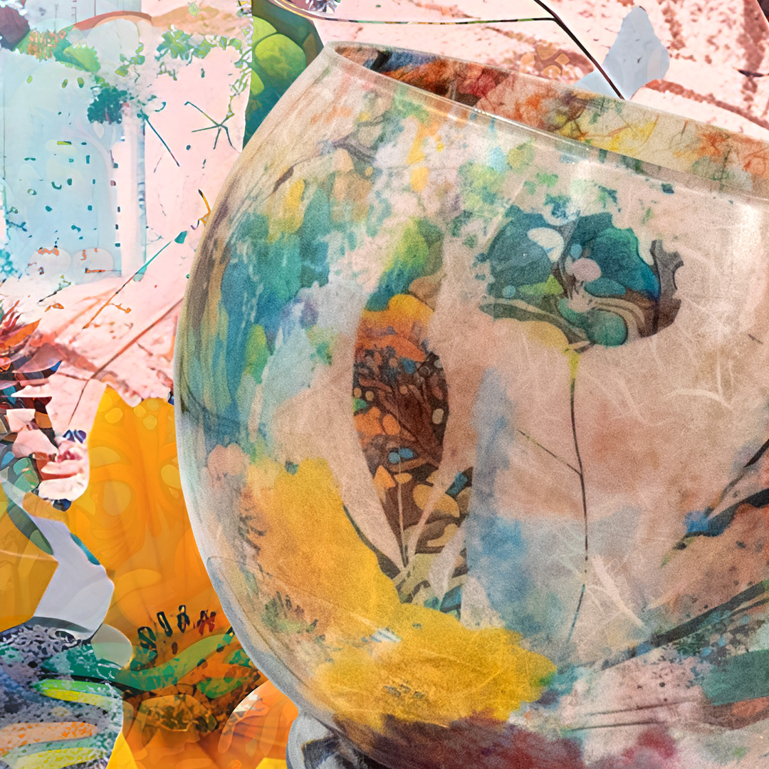 Workshop rijstpapier op glas