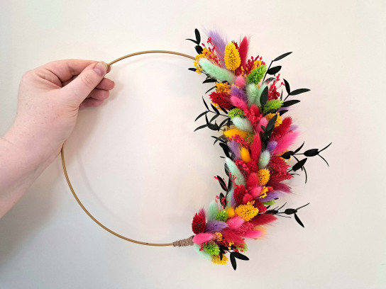Floral Hoop - Droogbloemenkrans
