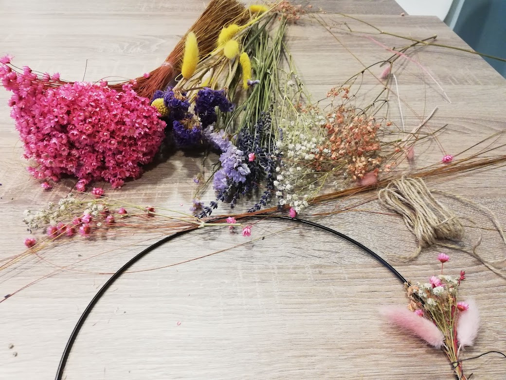 DIY Box Mini Kerstster Floral Hoop - Foto