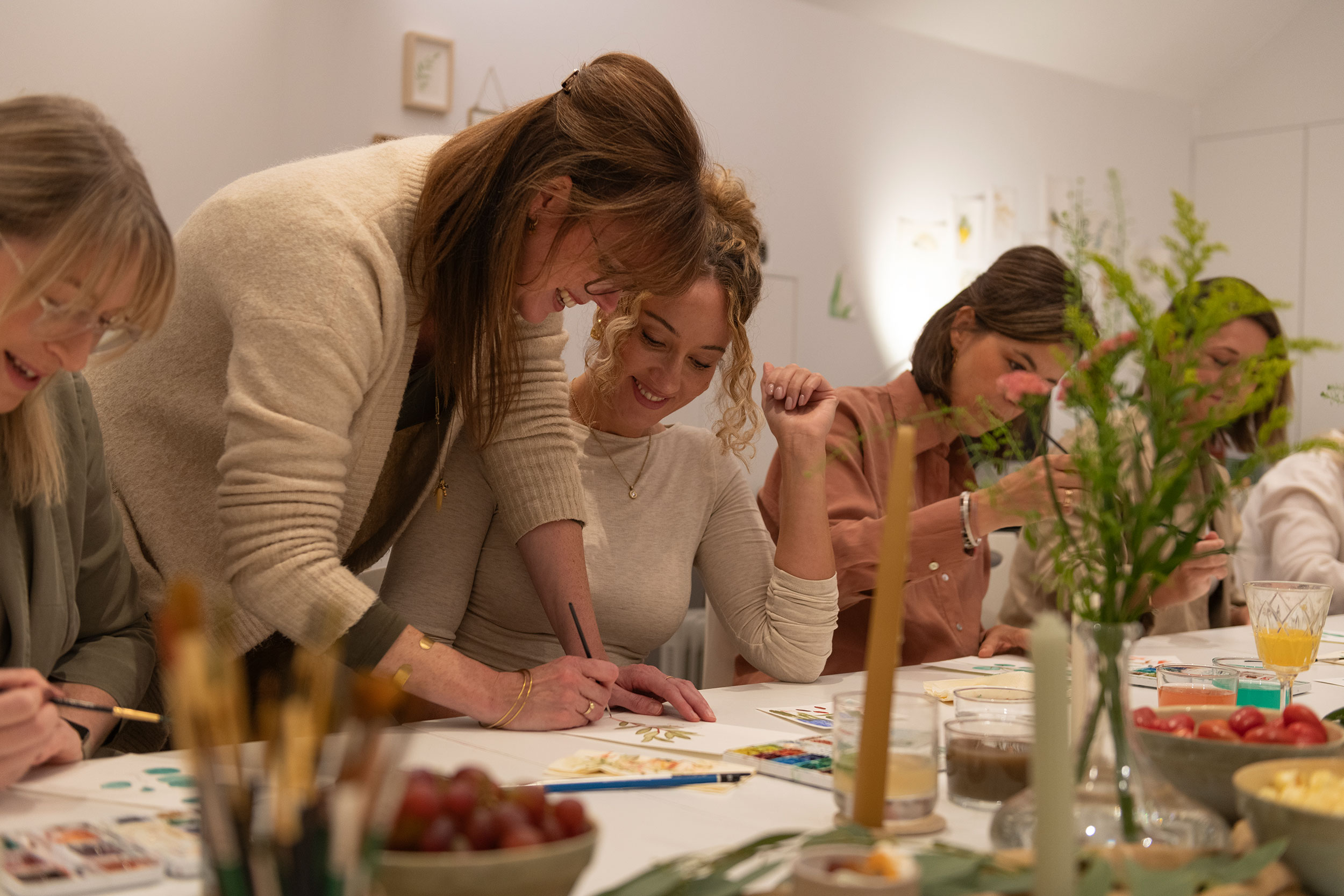Schilder je eigen wenskaartjes voorraad met aquarel - Foto