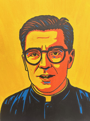 Acryl: pop art portret met AI nov