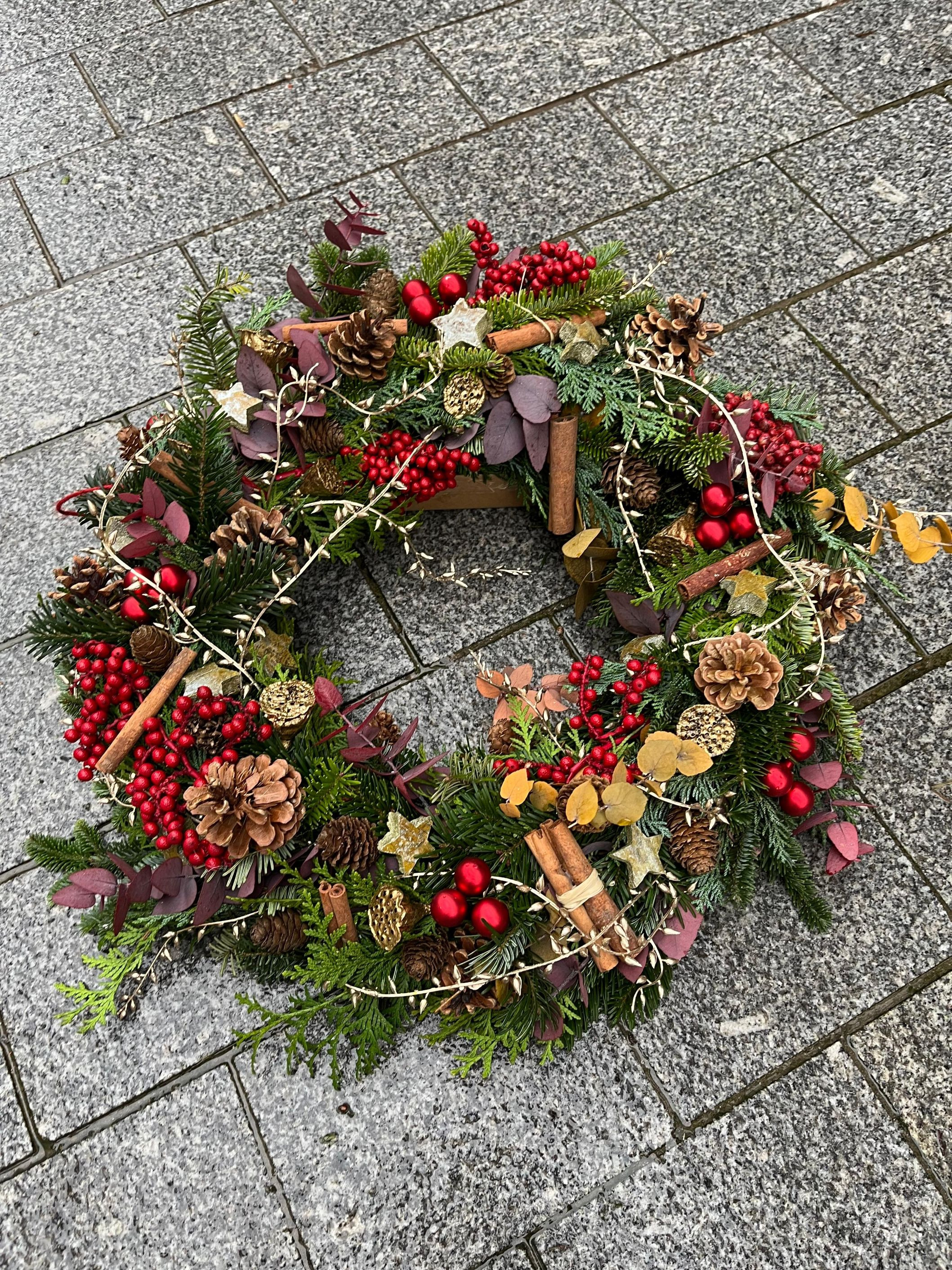 19/11 - Workshop kerstkrans maken - Foto