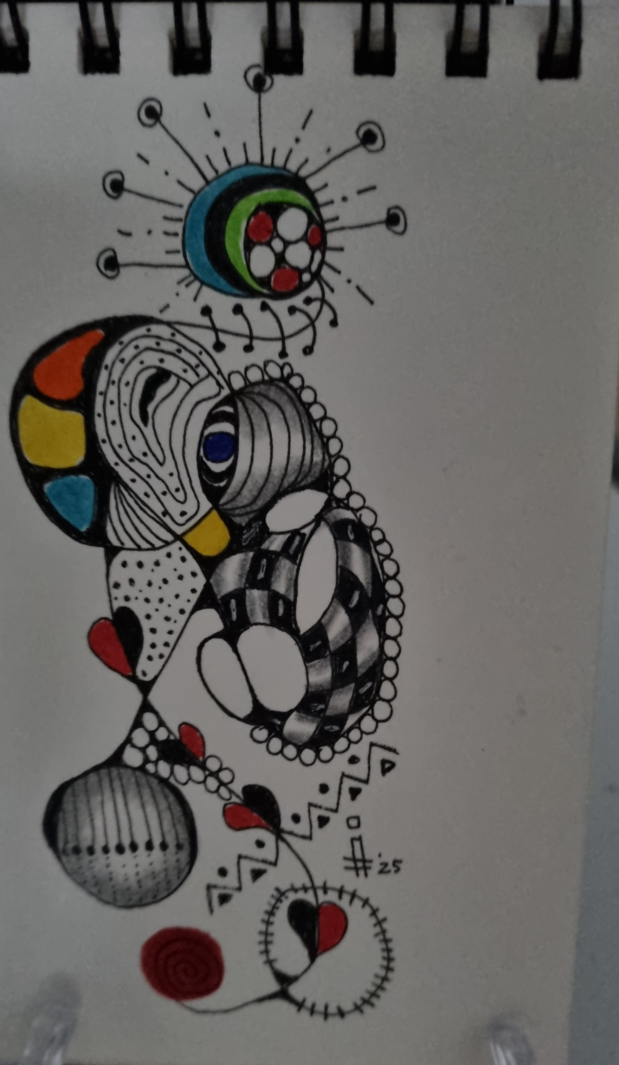 Neurographica tekenen Zen-art/ neurografics - Foto