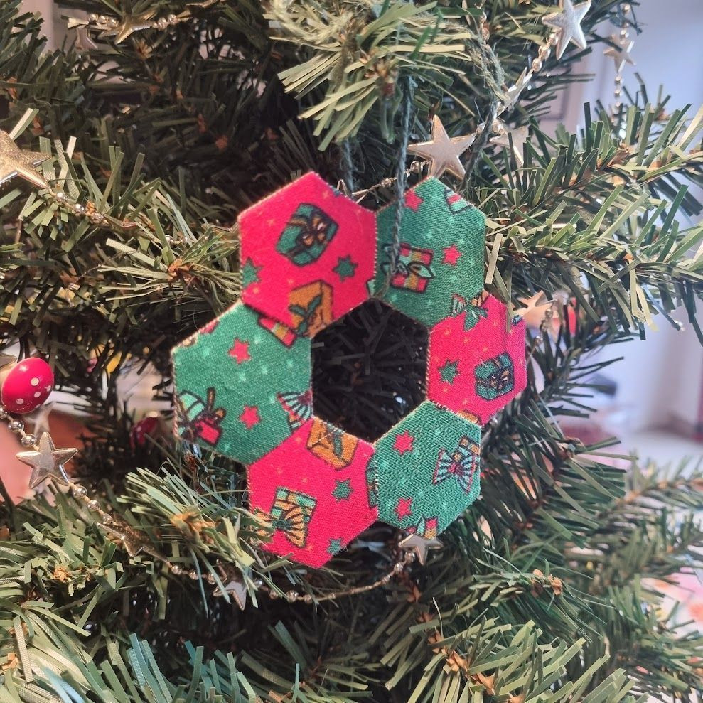 Workshop Kerstornament Patchwork English Paper Piecing bij REST - Foto