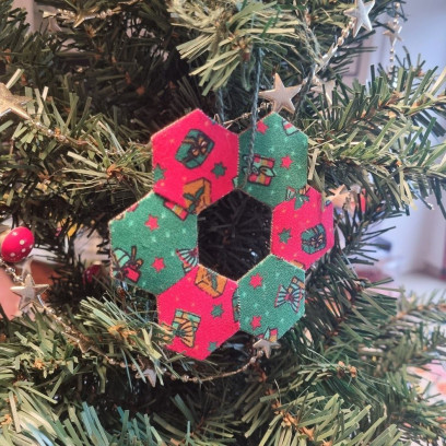 Workshop Kerstornament Patchwork English Paper Piecing bij REST