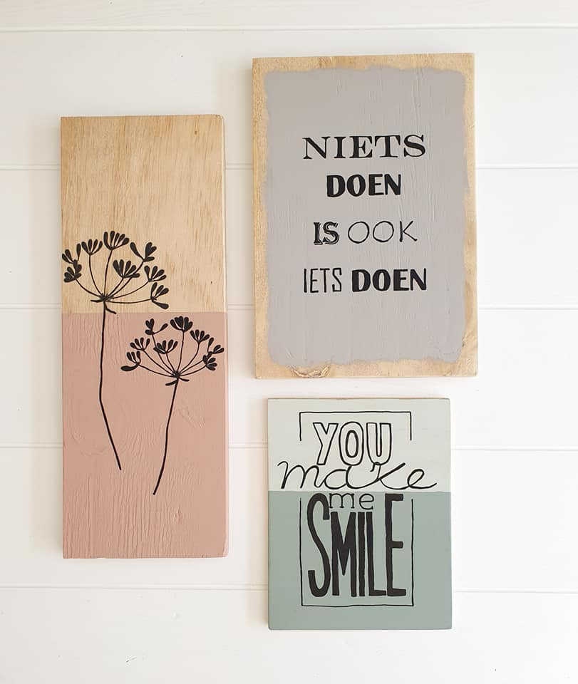 Handletteren op hout workshop - Foto